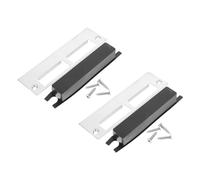 Hemobllo 2 ensembles Kit de Plaques de Gâche pour Verrou de Porte Renforts Robustes pour Cadre de Porte Accessoires de Serrure à Pêne Dormant Installation Facile avec Vis Adapté Bureau et