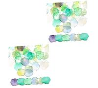 Hemobllo 2 Ensembles Lotus Acrylique Décoratives Mix Couleurs Accessoires Diy Flottants Pour Décoration Maison Bureau Aquarium 50 Pièces * 2