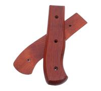 Hemobllo 2 Ensembles Replacement Wooden Knife Handles for Kitchen Cutlery Ergonomic Non Slip Grip with Hole Durable Repair Accessories for Sashimi Chopping and Chef Slicing Tools