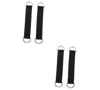 Hemobllo 2 Ensembles Sangles De Traction Équipement De Fitness Durable avec Poulie Sangles Suspendues Pratiques Noir 2 Pièces * 2
