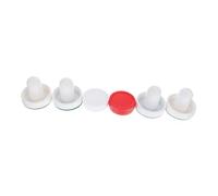 Hemobllo 2 Ensembles Sets de Pushers et Rondelles de Hockey Glace Plastique pour Table Air Hockey Accessoires de Remplacement pour Jeux de Table Kit Complet avec Palets Blancs et pour