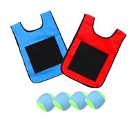 Hemobllo 2 Ensembles Sticky Ball Vest Game for Outdoor Parent Child Interaction Lightweight Soft Balls and Target Vests to Coordination and