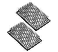 Hemobllo 2 Panneaux Rétroréfléchissants Carrés pour Capteur Photoélectrique Accessoires de Réflecteur à Haute Résistance aux Intempéries Technologie Miroir Compatible Systèmes