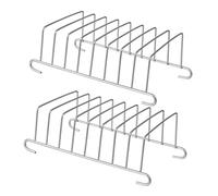 Hemobllo 2 pièces Accessoires Friteuse à de Cuisson Acier Inoxydable Vapeur et Racks Polyvalents pour Cuisine Compatibles Four et Cuiseur Sous Pression