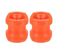 Hemobllo 2 Pièces Adaptateur de Recharge de Savonnette Liquide, Entonnoir de Transfert pour Flacon de Lotion, Bouteille Ø 4cm, Plastique Orange, Étanche, Réutilisable, Installation Rapide,