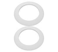 Hemobllo 2 Pièces Anneau de Putting de Golf, Coupe D'entraînement au Putting, Silicone Blanc, Facile à Installer, Portable, Design Ergonomique, pour Golfeurs, Bureau et Tapis