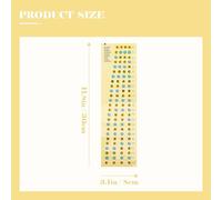 Hemobllo 2 pièces Autocollants Basses Pratiques pour Touche Repères Échelle Clairs Matériel Outil Apprentissage pour Débutants et Garçon Fille Lot