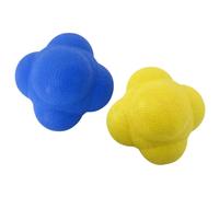 Hemobllo 2 Pièces Balle de Réaction D’agilité à Six Côtés TPR | Outil D’entraînement Rééducation, Exercice et Fitness, Améliore Puissance Explosive et Agilité Couleur Aléatoire