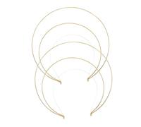 Hemobllo 2 pièces Bandeau Couronne Doré à Trois Couches pour Femme Accessoire DIY Créatif pour Mariage Fête et Cosplay Confortable et Élégant