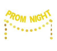 Hemobllo 2 pièces Bannière Mariage Scintillante Décorations Légères Pailleté Guirlande Ronde et Prom Night Accessoires Suspendus pour Fête de Mariage et Fiançailles