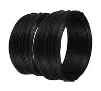 Hemobllo 2 Pièces Bobine De Fil Armature Noir Flexible 55 Mètres pour Treillis Métallique Et Compositions Végétales Fil Attache Enduit