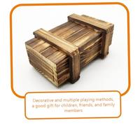 Hemobllo 2 pièces Boîte à Énigmes Bois pour Garçon Fille Éducatif avec Compartiments Secrets Grand Petit Puzzle Éducatif Interactif pour Développer Intelligence et Favoriser Les Jeux