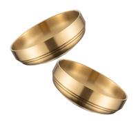 Hemobllo 2 Pièces Bol Coréen Doré Double Paroi en Acier Inoxydable | Style Moderne, Léger et Facile à Nettoyer, pour Snacks, Repas et Événements Formels Toute L'année