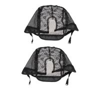 Hemobllo 2 pièces Bonnet de Perruque U Filet Élastique Lot de Caps pour Fabrication de Perruques Confort et Respirabilité Assurés Accessoire Pratique pour Costume Ajustable et Économique