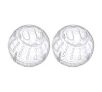 Hemobllo 2 Pièces Boule Transparente pour Hamster Nain en Plastique, de Course Portable et Divertissant pour Petits Animaux Divers Environnements