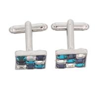 Hemobllo 2 Pièces Boutons de Manchette Carrés pour Homme Zirconia Bijoux Chemise Formels pour Costume Affaires et Événements Manchette Chic