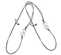Hemobllo 2 pièces Bracelet Fille Acier Inoxydable Bijoux de Poignet avec Charme Cœur pour Anniversaire et Fête des Mères