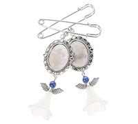 Hemobllo 2 pièces Broche Photo Mariage Personnalisée Pendentifs Cadre Bouquet DIY pour Mariée Charme Commémoratif Délicat et Romantique Couleur Aléatoire Couleur Aléatoire