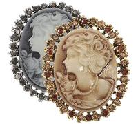Hemobllo 2 pièces Broche Vintage Élégante et Cristaux Épingle pour Vêtements Femme Accessoire Mode Facile à Porter et Cadeau pour Tenues Chics