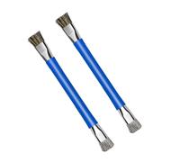 Hemobllo 2 pièces Brosse Antistatique de Nettoyage pour Carte Mère de Téléphone Double Tête Polyvalente Outil de Nettoyage Précis pour Composants Électroniques Sensibles Couleur Bleue