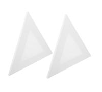 Hemobllo 2 pièces Cadre de Toile Triangulaire Bois Robuste pour Peinture à Huile et Acrylique Panneau Artistique Polyvalent pour Artistes et Décorateurs