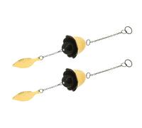 Hemobllo 2 Pièces Carillons de Vent Japonais Fonte Cloches Suspendues Forme de Résistantes Aux Intempéries Décor Traditionnel pour Jardin Bénédiction et Souvenir