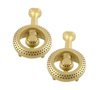 Hemobllo 2 Pièces Cast Iron Gas Stove Burner Head Replacement Parts for Kitchen Cooking Accessories Heavy Duty Heat Resistant Metal Gas Stove Caps