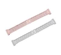 Hemobllo 2 Pièces Ceinture En Acier Heure Alimenté Manivelle Groupe D'hommes Porte-clés Poignet Pouvoir Chargeur Bracelet De Montre Serti De Diamants Bracelets Alliage De Zinc