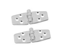 Hemobllo 2 pièces Charnières Invisibles Acier Inoxydable Charnières à Ressort Robustes Fixation Stable pour Portes Armoires et Meubles de Cuisine Installation Facile