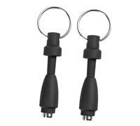 Hemobllo 2 Pièces Cigar Punch Tool Portable Silicone Stainless Steel Mini Hole Opener Keychain Compact Lightweight For Travel And Various Cigar