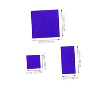 Hemobllo 2 Pièces Cobalt Glass Sheets for School Physical Supply Heat Resistant Chemistry Glass Plates for Accurate Flame Color Reaction Experiments and Reusable Laboratory Teaching Tools
