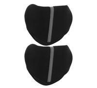 Hemobllo 2 Pièces Coussinets de Béquilles à Manchette Ouverte, Noir, | Protection en Tissu, Haute Élasticité, Maintien Sûr sans Glisser, pour Hôpital et Maison