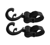 Hemobllo 2 pièces Crochets Poussette Rotatifs Attaches Multi Usages Résistantes pour Sacs à et Installation Rapide sans Outil Maintien Sécurisé pour Poussettes et Scooters de Mobilité Noir