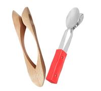 Hemobllo 2 pièces Cuillères à Percussion Bois pour Instrument Musical Traditionnel Agréable et Tenue Confortable pour Apprentissage et Spectacles