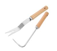 Hemobllo 2 Pièces décapant de Racine Outil d'arrosage des Racines d'arbre Crochet de Jardinage Accessoires de désherbage Outils de bonsaï désherbeur à Fissures Long désherbant Bois Kaki