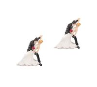 Hemobllo 2 Pièces Décoration de Gâteau pour Figurine de Couple Accessoire de Gâteau Pratique Élégant pour Célébrations