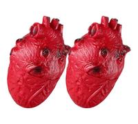 Hemobllo 2 Pièces Décorations Cœurs Sanglants d'halloween en Vinyle Léger, Accessoires de Cœur pour Maison Hantée et Fête d'halloween
