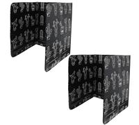 Hemobllo 2 pièces Déflecteur Anti-éclaboussures Huile Aluminium Protection Murale Cuisson Résistant Haute Température Isolant Thermique Facile à Nettoyer pour Cuisine