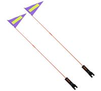 Hemobllo 2 Pièces Drapeau Réfléchissant pour Vélo Garçon et Filles Triangle | Fibre de Verre Légère, Bande Réfléchissante, Installation Facile, Étanche, pour Remorque et Usage Garçon et Filles