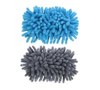 Hemobllo 2 pièces Effaceur Tableau Microfibre Chenille Double Face Effaçable à Sec pour Bureau et Salle de Classe Éponge Absorbante Compatible Surface Lisse