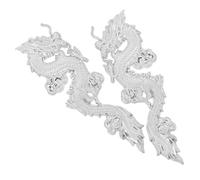 Hemobllo 2 pièces Emblèmes Voiture Dragon Chinois Zinc Alliage Autocollants Extérieurs Décoratifs pour Voiture SUV Résistants et Faciles à Installer Stickers Personnalisés pour Camions