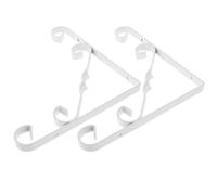 Hemobllo 2 Pièces en Fer Blanc Support Suspendre pour Pot de Fleurs | Évite les Marques au Sol, Gain de Place, Arrosage Facile, Se Déplace Aisément, Usage Intérieur
