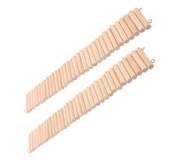 Hemobllo 2 pièces Escalade Hamster Bois Naturel Échelle Pont Suspendu pour Petits Animaux comme Rats Cobayes et Chinchillas de Grimpe Sécurisé et Compatible avec Toutes Cages