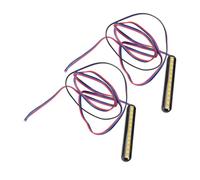 Hemobllo 2 pièces Feux LED Clignotants Moto Étanches Module Lumière Arrière Double Couleur Blanc Jaune Fluide Étanche Haute Luminosité Installation Facile pour Sécurité Nocturne et