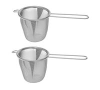 Hemobllo 2 pièces Filtre à Thé Inoxydable Infuseur à Larges pour Tasse Passoire Fine Réutilisable sans Goût Ni Odeur Compatible Plantes et Épices