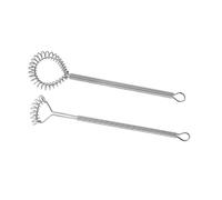Hemobllo 2 pièces Fouets à Œufs Inox avec Tête Ressort Mélangeurs Manuels Ergonomiques pour Cuisine et Pâtisserie Ustensiles Légers pour Battre et Mélanger