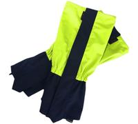 Hemobllo 2 Pièces Guêtres Imperméables pour Chaussures, Manchons de Protection Jambes, Oxford Cloth, Anti-déchirure, Respirantes, Modèle Long, Vert Fluorescent, pour Randonnée
