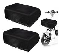 Hemobllo 2 pièces Housse Panier Vélo Étanche Extensible Lot pour Protection Pluie Poussière et Soleil Compatible Tricycle et Vélo Électrique et Facile à Installer