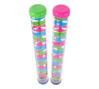 Hemobllo 2 Pièces Instrument de Musique Percussion Plastique Bâton de Pluie Sensoriel Spirale Sonore Imitation Pluie pour Garçon Fille et Tout- Éducatif et Stimulant Les Capacités