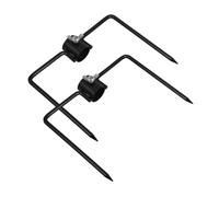 Hemobllo 2 Pièces Iron Garden Flag Holder Stake Type for Poles Weatherproof Outdoor Pole Stabilizer Stand for Beach Umbrella Fishing Camping
